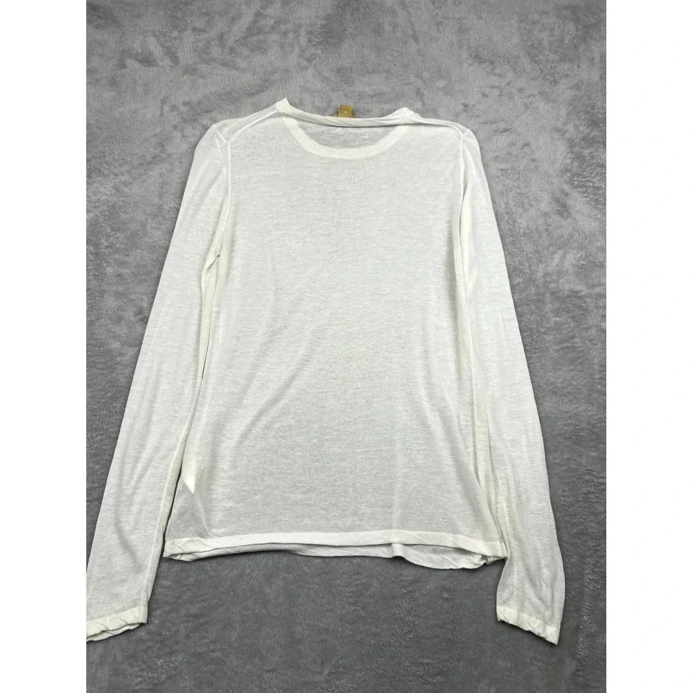 Michael Kors Collection Shirt Womens Medium White Viscose Knit Everyday Wear - Picture 9 of 10